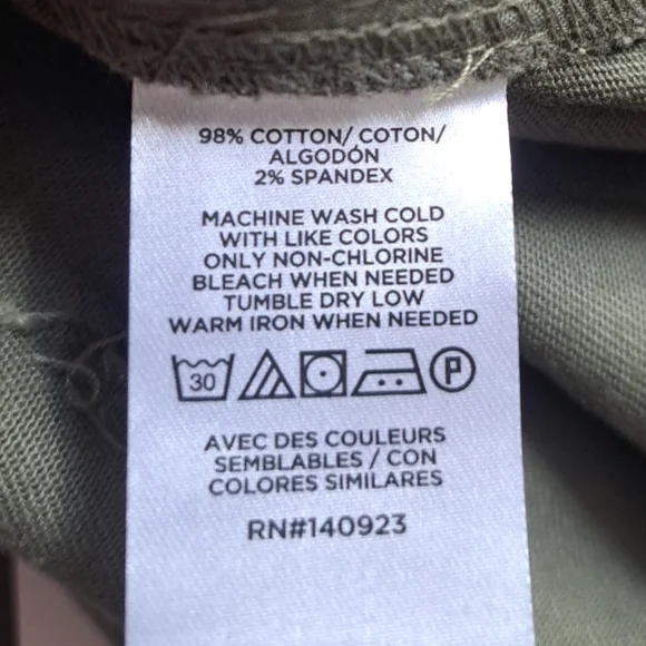 Ann Taylor LOFT Military Green Cargo Skirt Women's Size 10 Open Front - Picture 6 of 16